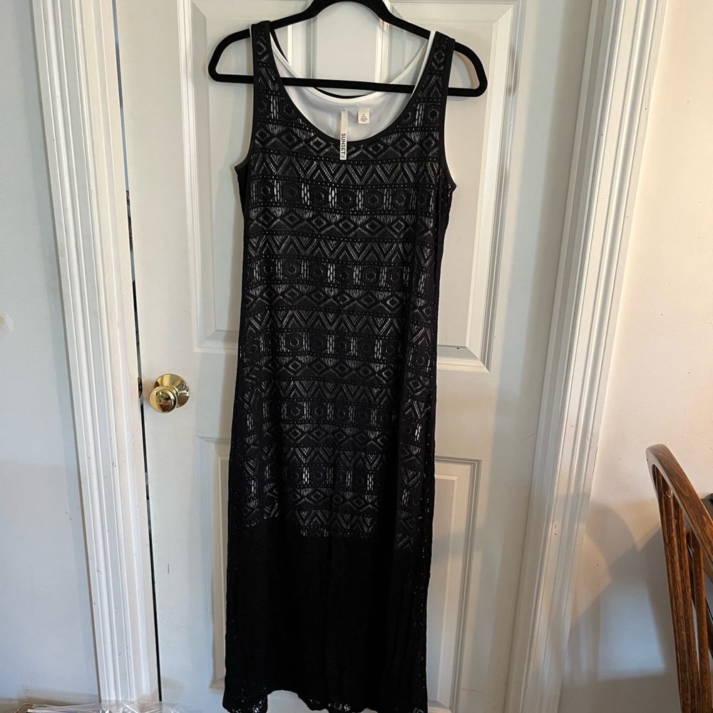 Black crochet dress (Sunset Rd.)
